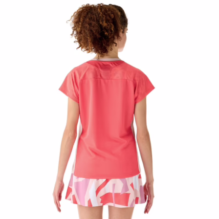 Yonex-Women-T-shirt-20848EX-Coral-Red-3