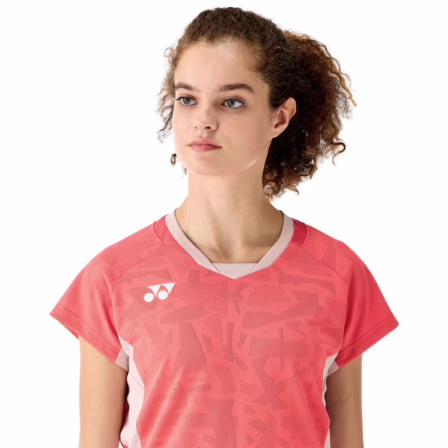 Yonex-Women-T-shirt-20848EX-Coral-Red-4